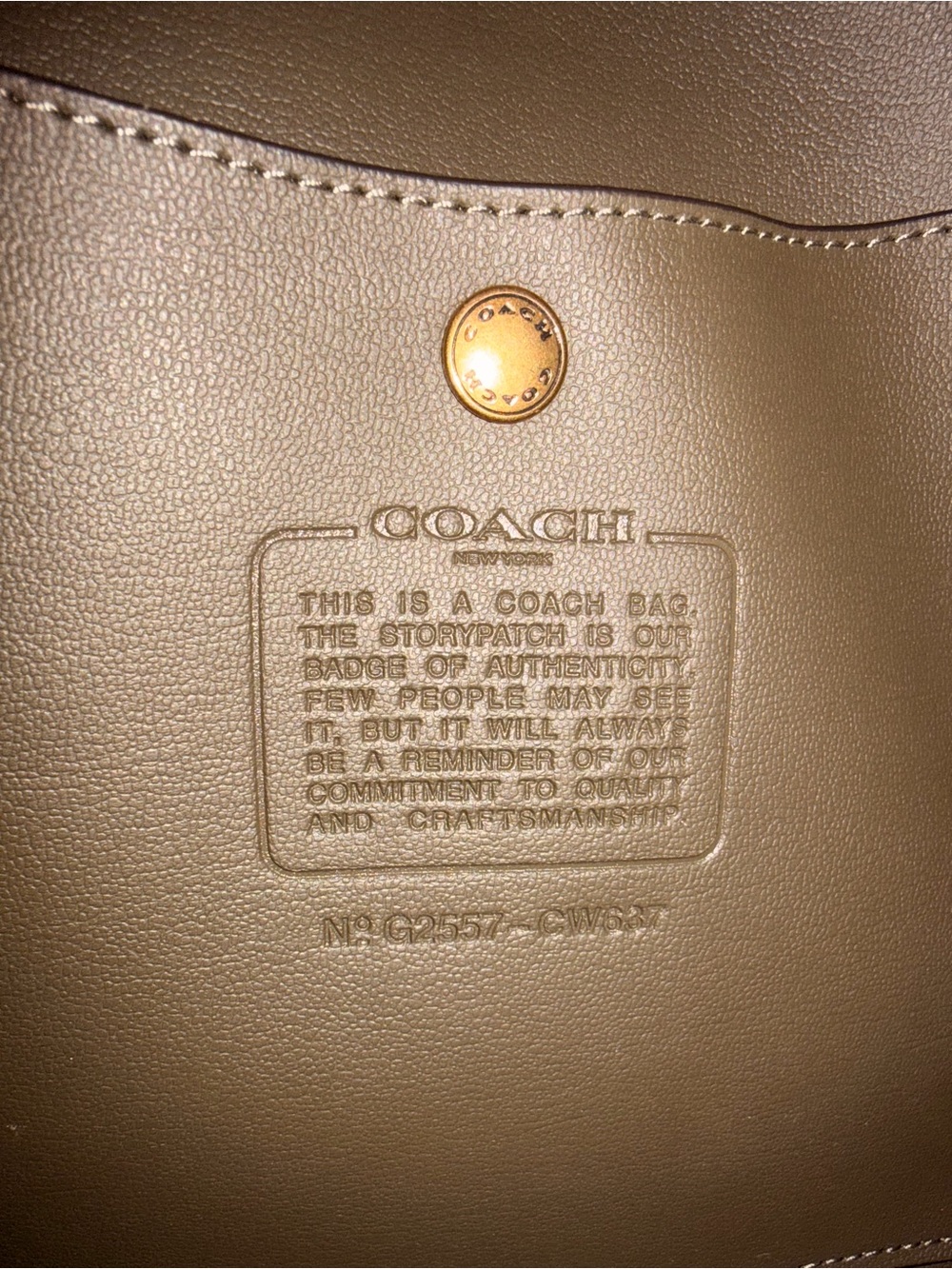 COACH Olive Green Brooklyn 28 Suede Shoulder Bag - Picture 5 of 8